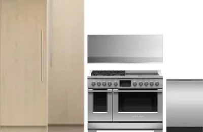 5 Piece Package Includes Refrigerator, Freezer, Range, Hood And Dishwasher
